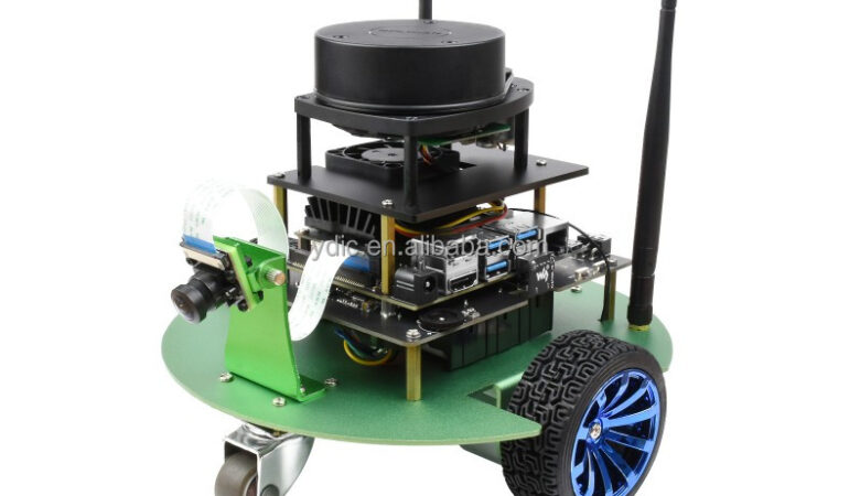 JetBot Professional Version ROS AI Kit B, Dual Controllers Robot Lidar Mapping Vision Processing with the Jetson Nano B01 Module
