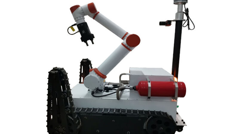 MOBOT AGV 6-axis Robotic Arm Mobile Crawler Robot with Robot Crawler Track for Warehouse Operation