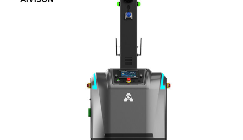 AIVISON Warehouse AGV AMR Autonomous Forklift Smart Version Auto Mobile Transfer Forklift Electric Deliver Stacker Robot